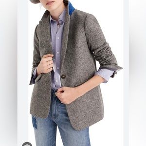 JCrew “Oversize Blazer” in English herringbone, size 2